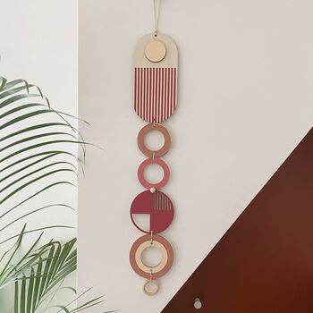 Lines Modern Art Wall Hanging Colourful Wooden Wall Art, 4 of 9