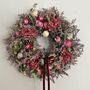 Autumnal Dried Flower Heather And Poppy Wreath, thumbnail 6 of 9