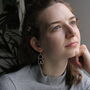 Freya Recycled Silver Earrings, thumbnail 4 of 6