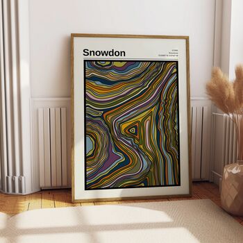 Snowdon Contour Print, 2 of 4