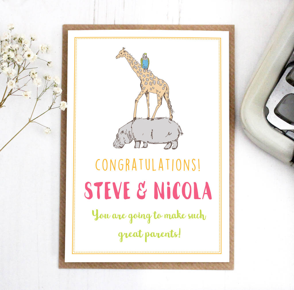 'Congratulations' New Parents Card By Precious Little Plum