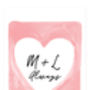 Personalised Watercolour Heart Print For Couples, thumbnail 3 of 3