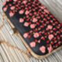 Shilpi, Black Silk Floral Clutch, thumbnail 3 of 3