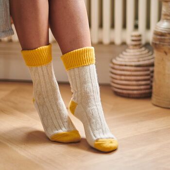 Cashmere Blend Slouch Socks, 10 of 11