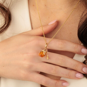 18ct Gold Honey Pot Charm Necklace, 3 of 6