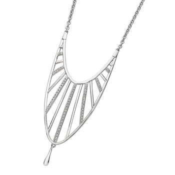 Art Deco Oval Long Necklace, 2 of 5