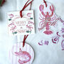 Pack Of Three Bridgerton Lobster Gift Tags, thumbnail 5 of 9