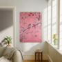 Set Of Two Chinoiserie Pink Floral Bird Art Prints, thumbnail 4 of 4