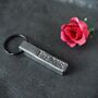 6th Anniversary Gift; Forged Dark Iron Bar Keyring, thumbnail 3 of 9