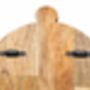 Hand Carved Wood Moon Cycle Shelf, thumbnail 3 of 3
