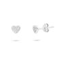 Crystal Heart Stud Earrings, thumbnail 2 of 4