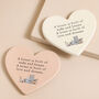 Home Is Built Of Love And Dreams Ceramic Heart Coaster, thumbnail 1 of 3