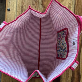 Tote Bag, Beach Bag, Block Print Indian Handbag, 8 of 11