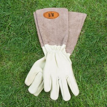 Personalised Pale Blue Gardening Gloves For Ladies, 2 of 2