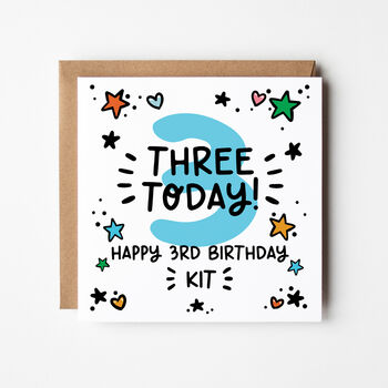 Boy's 3rd, 4th, 5th Birthday Card, 2 of 6
