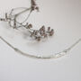 Molten Shimmer Silver Bar Necklace, thumbnail 4 of 7