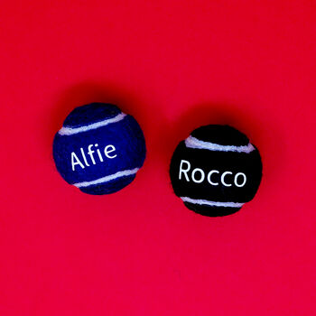 Personalised Tiny Dog Tennis Balls With Matching Bag, 11 of 11
