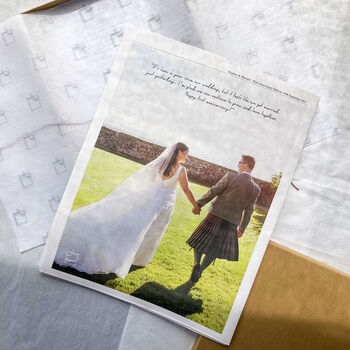 First 'Paper' Wedding Anniversary Newspaper, 8 of 12