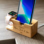 Personalised Apple Charging Station Happiness Is, thumbnail 7 of 7