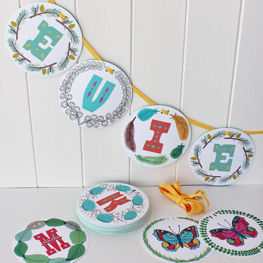 alphabet garland by sukie