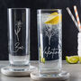 Personalised Birth Flower Glass Birthday Gift For Wife Mum, thumbnail 7 of 7