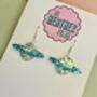 Planet Glitter Resin Earrings, thumbnail 4 of 4