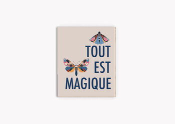 Tout Est Magique Butterfly Art Print, 3 of 3