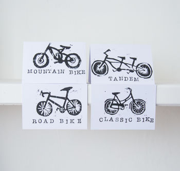 Personalised Bike Print On Hand Drawn Bespoke Map, 4 of 11