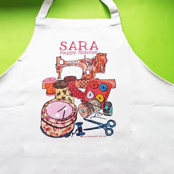 Personalised Sewing Apron, 8 of 9