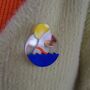 Sea Swimming Acrylic Brooch, thumbnail 7 of 8