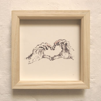 Personalisable Heart Hands Typewriter Art Print, 9 of 12