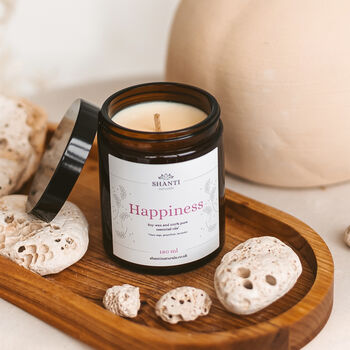 Botanical Candle Birthday Gift For Her Aromatherapy Housewarming Gift Scented With Essential Oils, 7 of 11