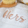 Personalised Bath Towel Set For Couples, thumbnail 10 of 12
