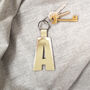 Monogram Leather Key Ring, thumbnail 8 of 10