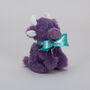 Personalised Mini Purple Collectible Highland Cow Soft Toy Cow, Gift Boxed, thumbnail 10 of 12