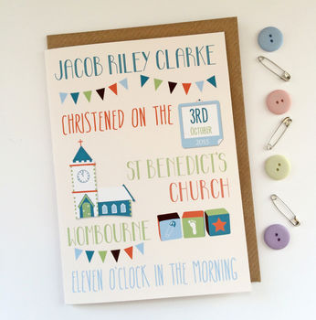 Personalised Christening Card, 4 of 4