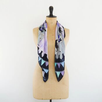 Le Carrousel De La Lune Print Silk Scarf, 2 of 6