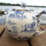 Two Cup Teapot In Blue Safari Design, thumbnail 5 of 12