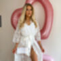 Personalised White Lace Bride Robes, thumbnail 3 of 4