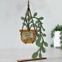 Personalised Wooden Card, Hanging Plant, thumbnail 5 of 5