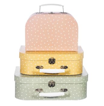 Personalised Set Of Three Bright Child Suitcases, 4 of 5