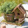Hill Top Log Cabin Bird House And Planter, thumbnail 7 of 10