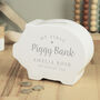 Personalised Ceramic My First Piggy Bank, thumbnail 5 of 6