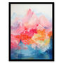 Colourful Geometric Mountains Modern Nature Wall Art Print, thumbnail 4 of 5