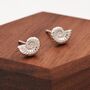 Sterling Silver Ammonite Shell Stud Earrings, thumbnail 5 of 11