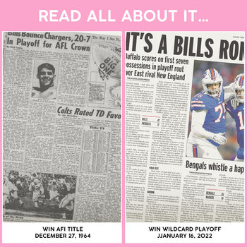 Buffalo Bills Personalised Gift Newspaper Book, 5 of 11