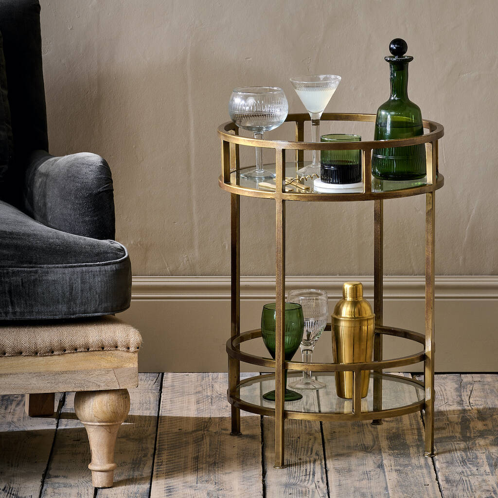 Brass Drinks Table, 1 of 3