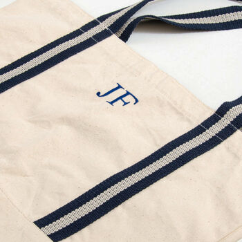 Personalised Embroidered Boat Bag, 2 of 5