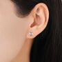 Mismatched Dragon And Sword Stud Earrings In Sterling Silver, thumbnail 6 of 12