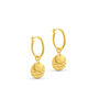Full Moon Multi Charm Statement Hoop Earrings, thumbnail 4 of 4